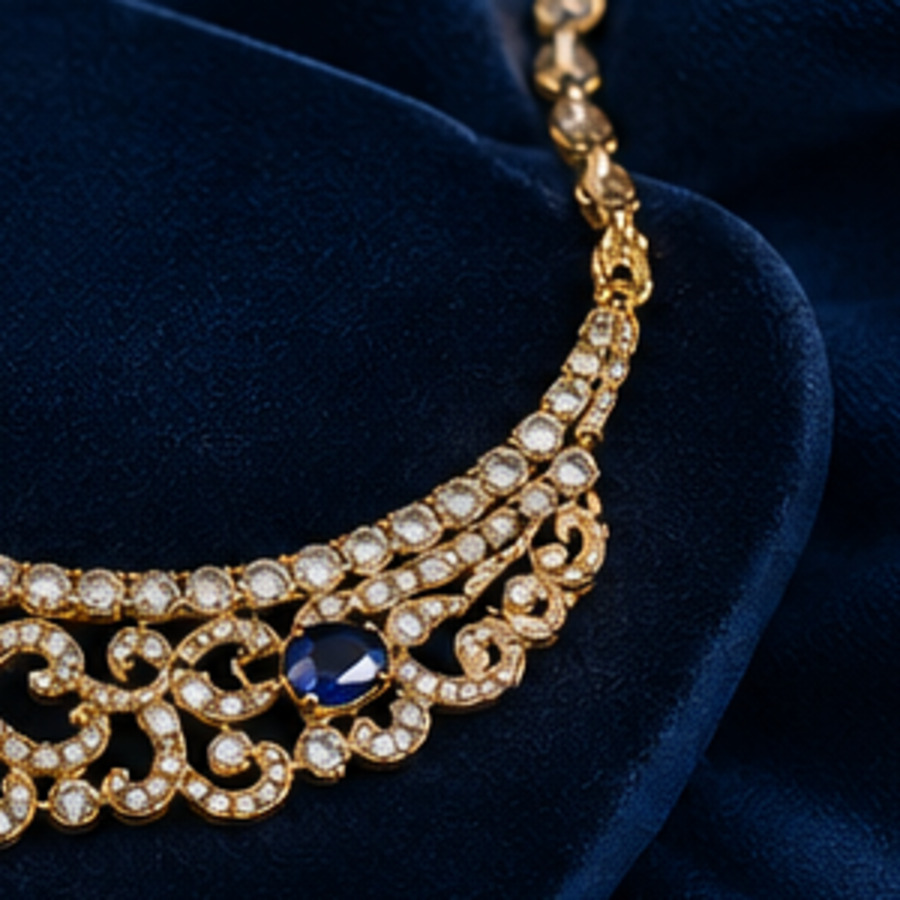 AI-created gold jewellery detail